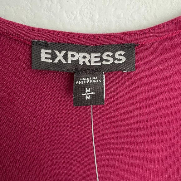 NWT - Deep Red - Express Sleeveless Blouse - Medium - Picture 5 of 11